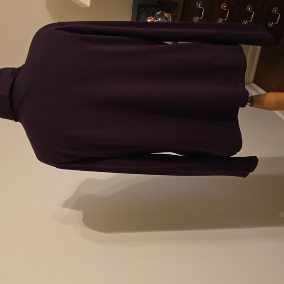 Ralph Lauren Turtle Neck Long Sleeve Rayon&Lyrca Brown XL NWOT - Picture 6 of 6